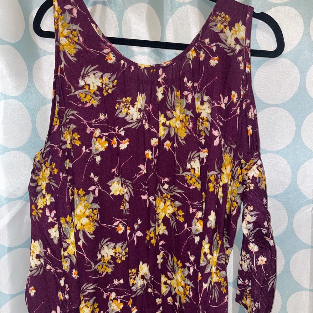 Long sleeves Blouse with cut out shoulders (make offer)